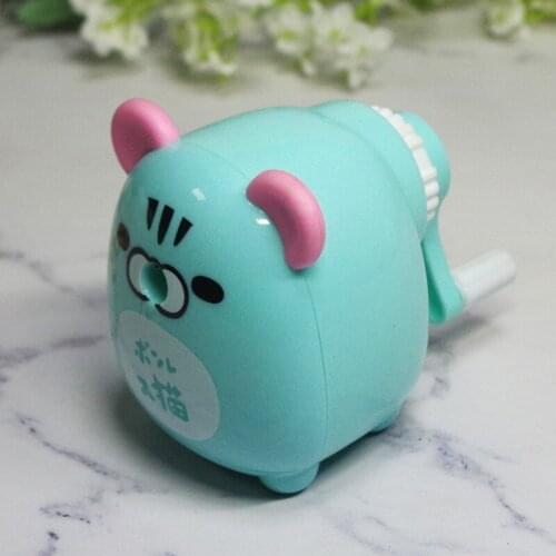 Manual Pencil Sharpener Single Hole Cute Cartoon Animal Shape Stationery for Students Girl Boy TN88