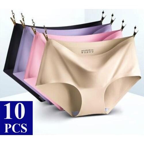 10 Pcs/lot Womens Underwear Sexy Lingerie Girls Briefs Seamless Underwear Panties For Women Underpants Bragas Stringi Mujer