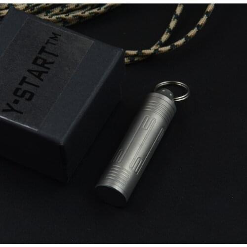 Y-START YT01 Titanium alloy water proof tube for outdoor travel camping EDC tools