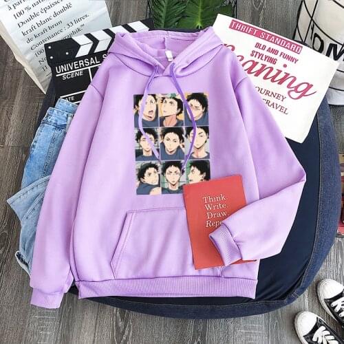 Japanese Anime Haikyuu Daichi Sawamura Printed Men Women Hoodies Sweatshirts Pullovers Streetwear Fashion Casual Unisex Clothing