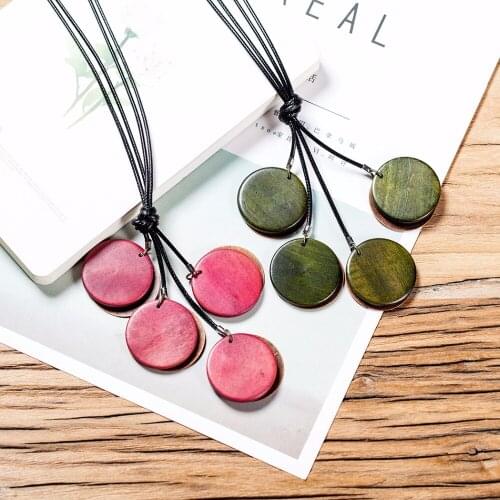 Wood Jewelry for Women Long Necklaces Vintage Wooden Beads necklaces & pendants women collares mujer choker kolye bijoux femme