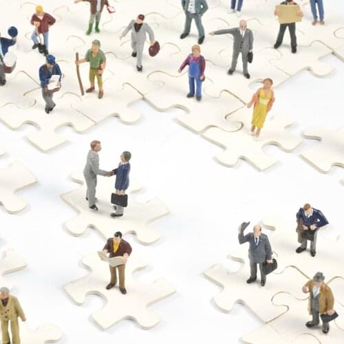 100Pcs 1:87 Scale 21mm Mixed Model Railway Train DIY People Figures Miniature Model Figurine Decor Accessories Children Gift Toy