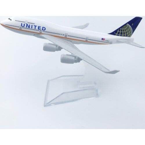 American Union 747 Continental Aviation Alloy Aircraft Model Diecast Aircraft Toys Airplane Airliner Kid Gifts Collectible
