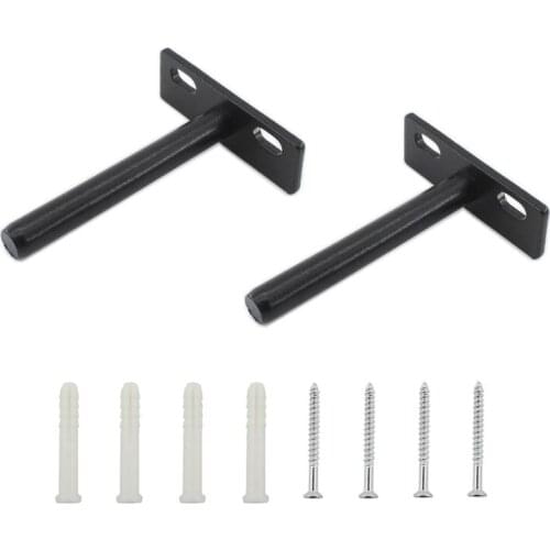 4Pcs Floating Shelf Bracket,3" Hidden Shelf Brackets for Floating Wood Shelves, Premium Quality, Blind and Durable Shelf Support