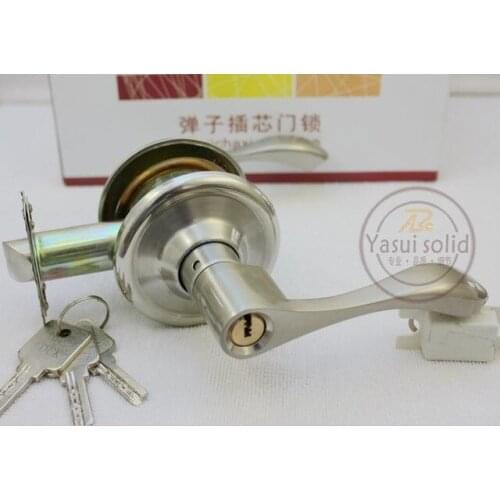 5 Sets Entry Lever Door Lock set, Lock knob set, Privacy Door Locks and Key