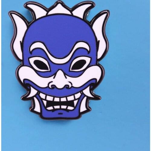 Avatar Appa and Aang Blue Spirit Enamel Brooch Pin Backpack Hat Bag Lapel Pins Badges Women Mens Fashion Jewelry Accessories