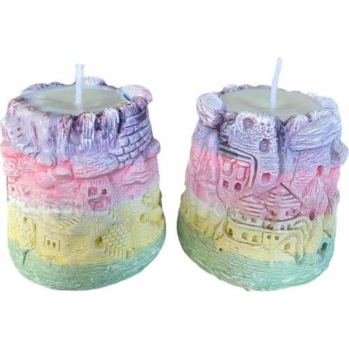 Cappadocia Design Colored Plaster, Scented Candles 2 Pieces