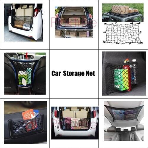 For Hyundai Palisade 2020 2021 Car Truck Storage Bag Luggage Nets Dumpster Elastic Net Mesh Cover Accessories