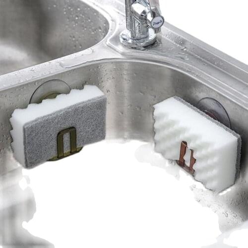 Kitchen Suction Cup Sink Drain Rack Sponge Storage Holder Kitchen Sink Soap Rack Drainer Rack Bathroom Accessories Organizer