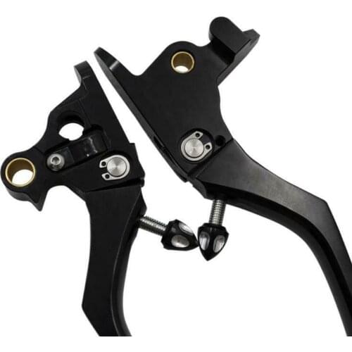 CNC Chrome Brake Clutch Lever Fit For Harley Softail Heritage Fat boy Breakout Deluxe Fls Slim Black line 2015-2017