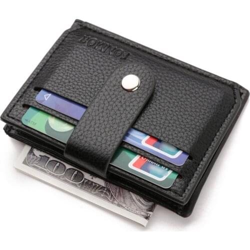 Pu Leather Wallet Mens Purse Multi-function Card Purse Fashion Coin Pocket Wallet Hasp Zipper Portfolio Clutch Wallet