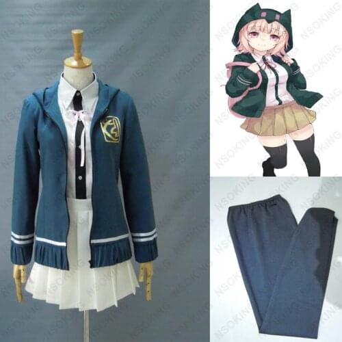 Anime Danganronpa Nanami ChiaKi Cosplay costume Custom Made