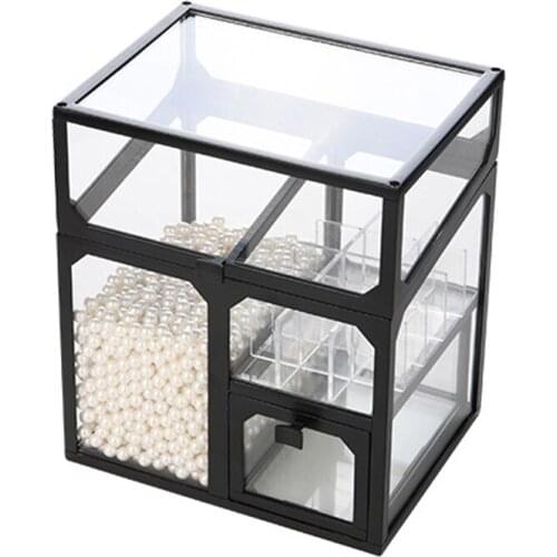 Multifunctional Makeup Storage Box Drawers Case Lipstick Cosmetic Storage Holder Makeup Brush Organizer Jewelry Organizer