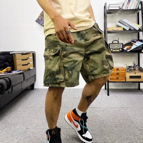 Camouflage Shorts Man Causal Multi and Big Pocket Tactics Short Mens Cargo Shorts Pants Cotton Board Shorts