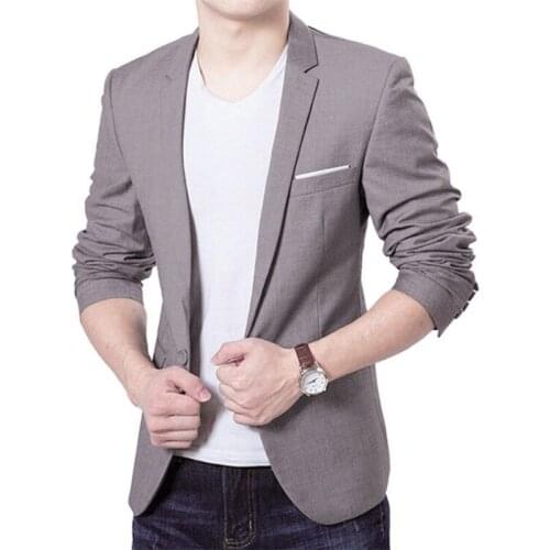 Slim Fit Multi Colors Tailored Mens Casual One Button Suit Blazer Coat Jacket Stylish Suit Jacket Men Americanas De Hombre