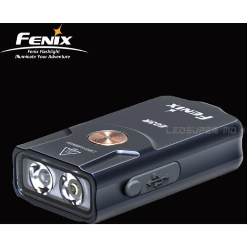 Type-C Charging Fenix E03R All-metal EDC Keychain Flashlight Built-in 200mAh Li-polymer Battery