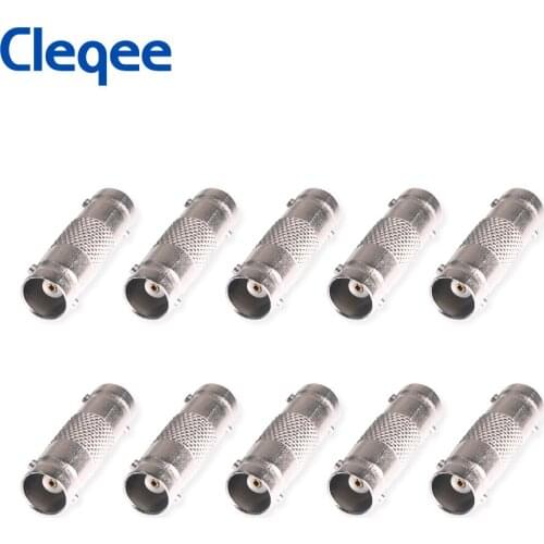 Cleqee BNC Female to Female Connector Straight Adapter Coupler for CCTV Security Camera Survelliance System