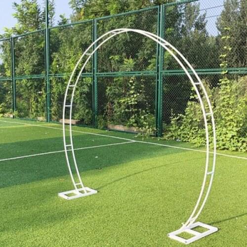 New Wedding Props Wrought Iron Arch Flower Stand T Stage Aisle Ornaments Mori Wedding Arrangement Decoration Round Arch