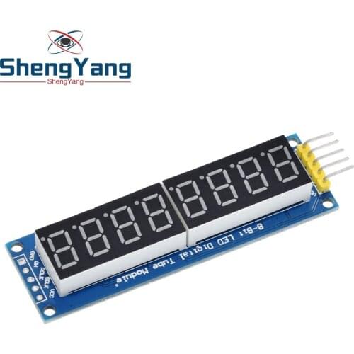 ShengYang 74HC595 CWG 8-Digit 8 Bits 8bit Digital Tube Display Control Module Red Three IO for Arduino 595 Driver
