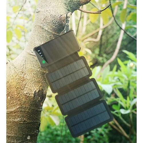 Folding Portable Solar Panel 5V PowerBank Bateria Solar Battery for Table Cell Phone Outdoors LED Light Dual USB