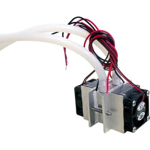 DIY kits Thermoelectric Peltier Refrigeration Cooling System Water cooling+ fan+ 2pcs TEC1-12706 Coolers