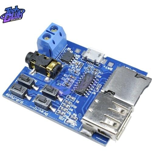 TF Card U Disk MP3 Decoder Board Module Amplifier Decoding Audio Player USB BSG