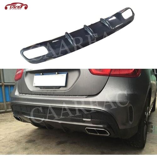 Carbon Fiber Rear Bumper Lip Diffuser for Mercedes Benz GLA X156 GLA45 2015 2016 2017 2018 O Style