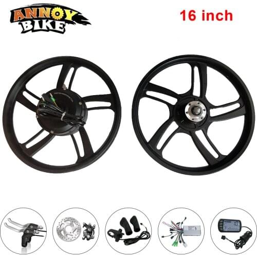 High Speed 16 inch Hob Motor Wheel Kit Electric Bicycle Motor Brushless Entire Completed Wheel Rear Drive 36V48V250W Gear Motor