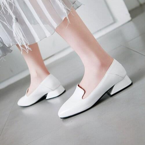 Big Size 11 12 13 14 15 16 17 ladies high heels women shoes woman pumps Package toes contracted Thick with Single shoes