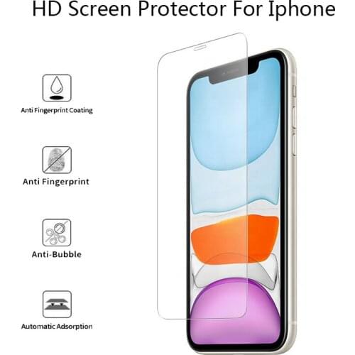 10Pcs 2.5D HD Protective Tempered Glass For i7 i8 i6s Plus 11Pro XS Max XR Explotion-proof Screen Protector Glass