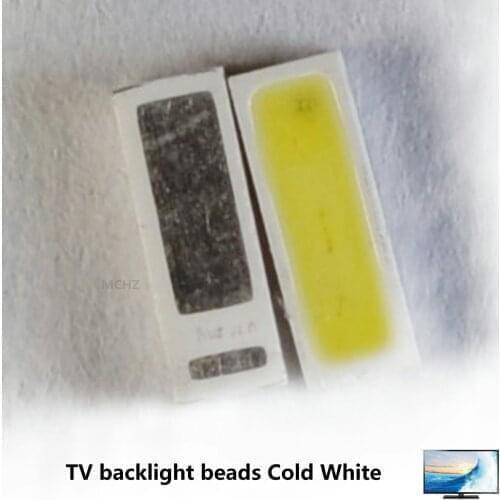 200PCS 4014 Replace 4020 SMD LED Beads Cold white 1.2W 6V-6.8V 150mA For TV/LCD Backlight LED Backlight High Power LED