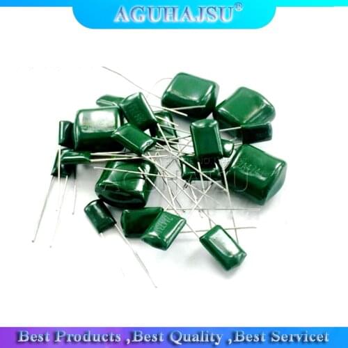 50pcs Polyester film capacitor 630V 1nF 1.5nF 10nF 22nF 33nF 47nF 2J102J 2J152J 2J222J 2J472J 2J682J 2J103J 2J223J 2J333J 2J473J
