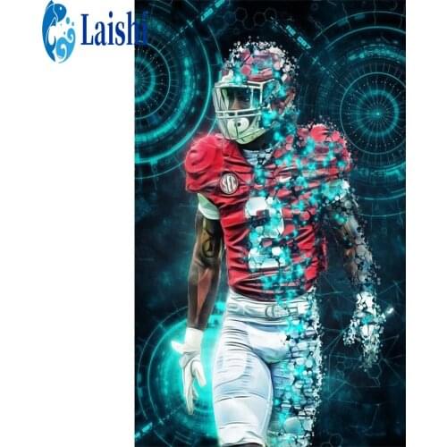 5d Diy Diamond Painting Cosmic football player Full Square/Round Diamond Embroidery Mosaic Kit HD Quality Handmade Products
