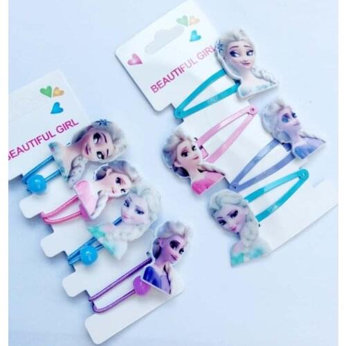Disney Frozen 2 Princess Aisha Hair Accessories Hair Rope Hairpin Set Cute Girl Head Cosplay cosplay Accessories Birthday Gifts