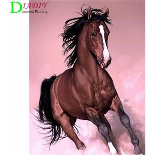 Diamond Embroidery Anmial Cross Stitch DIY Diamond Painting Horse Diamond Mosaic Rhinestones Home Decor