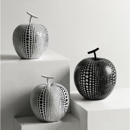 Apple Statue Home Decoration Accessories Abstract Sculpture Owl Statues for Decoration Home Decor Figurines Desktop Furnishings