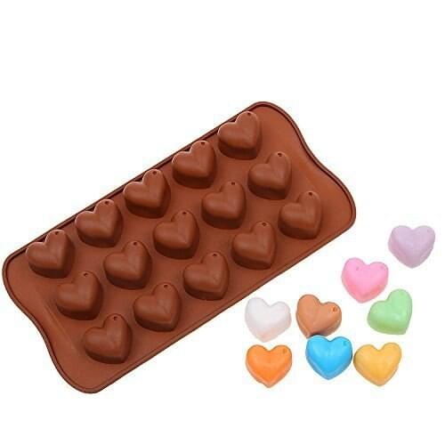 Heart Chocolate Shape Ice Cube Mold Cooking Tools Silicone Fondant Paste Decoratepolymer Clay Resin Candy Cake Super Sculpey
