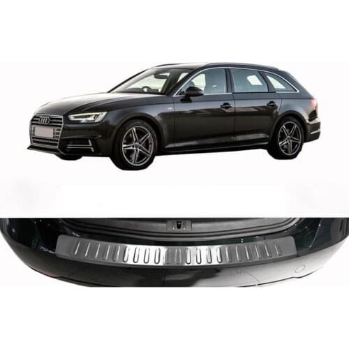 Rear Bumper Sill Cover S. Steel Rear Bumper Protector Rear Bumper Guard for Audi A4 B5 SW 1995-2001