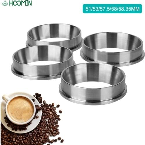 51/53/57.5/58/58.35mm Stainless Steel Coffee Dosing Ring Coffee Filter Tampers Espresso Barista Tool