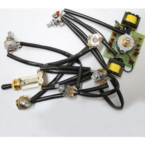 Guitar Wiring Harness Kit 2V2T 3 Way Toggle Switch With Varitone Switch