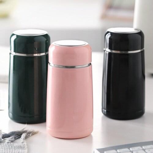 Mini Coffee Thermos 300ML Small Tea Stainless Steel Bottle Portable Girl Thermo Cup Outdoor Kubek Termiczny Drinkware DA60BWB