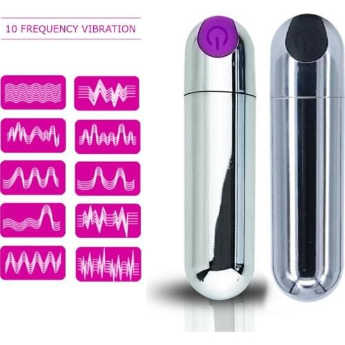 Powerful Mini Bullet Shape Vibrator For Beginners, Waterproof 10 Speeds Vibration Clitoral Stimulation Adult Sex Toys For Women