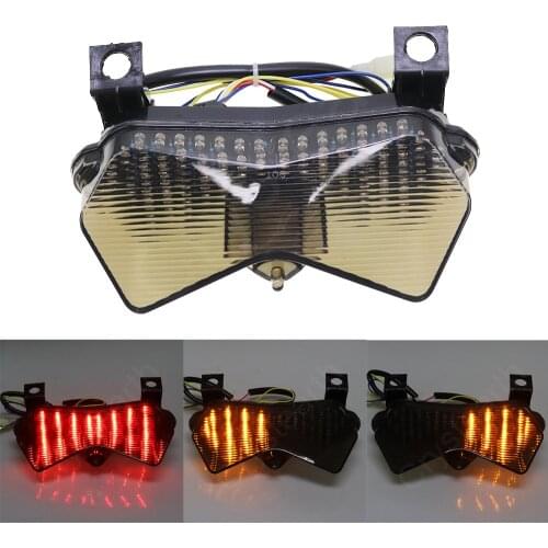 Motorcycle Rear Tail Light Brake Turn Signal Integrated LED Lamp For Kawasaki Ninja ZX6R ZX 6R ZX-6R 2003-2004, Z750 Z1000 04-06
