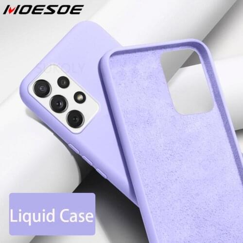 For Samsung A52 A51 A32 A31 A41 A21S A12 Liquid Silicone Soft Case For Samsung S21 Plus S21 S20 FE A71 A72 Phone Case