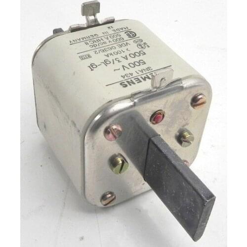Fuses: 3NA1434 500A 500V gL NH3 / 3NA1436 630A 500V NH3 / 3NA1432 gL