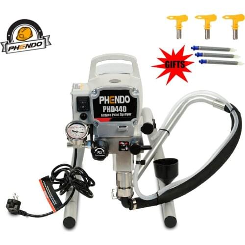 PHENDO Professional airless spraying machine with brushless Motor Spray Gun 900W 2.2L Airless Paint Sprayer 440 painting machin
