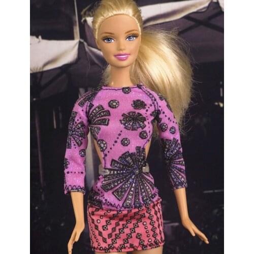 Xmas gift for girls Handmade Pretty high quality Sports Top +trousers Clothes Suit For BB 1:6 Doll BBI00126