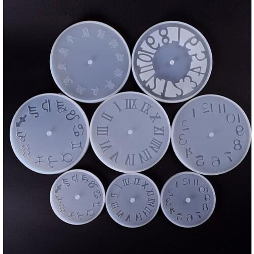 Clock Silicone Mold Personalised Clock Making Resin Craft Supplies Roman Numerals Home Decor Resin Mold Epoxy Resin Molds