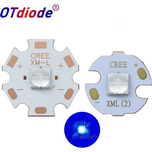 3V Cree China XHP50.2 1A Blue 450-460nm 2nd generation LED Bead Diode Lamp 3V Version 6A with 20mm 16mm DTP Copper MCPCB