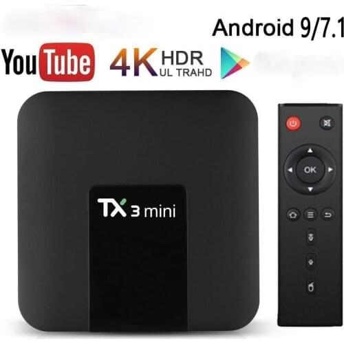 TV Box Android 9.0 7.1 Smart TV Box TX6 Android TV BOX 4GB RAM 64GB 4K TVBOX Allwinner H6 Quad Core USD2.4G/5G WiFi pk TX3 mini